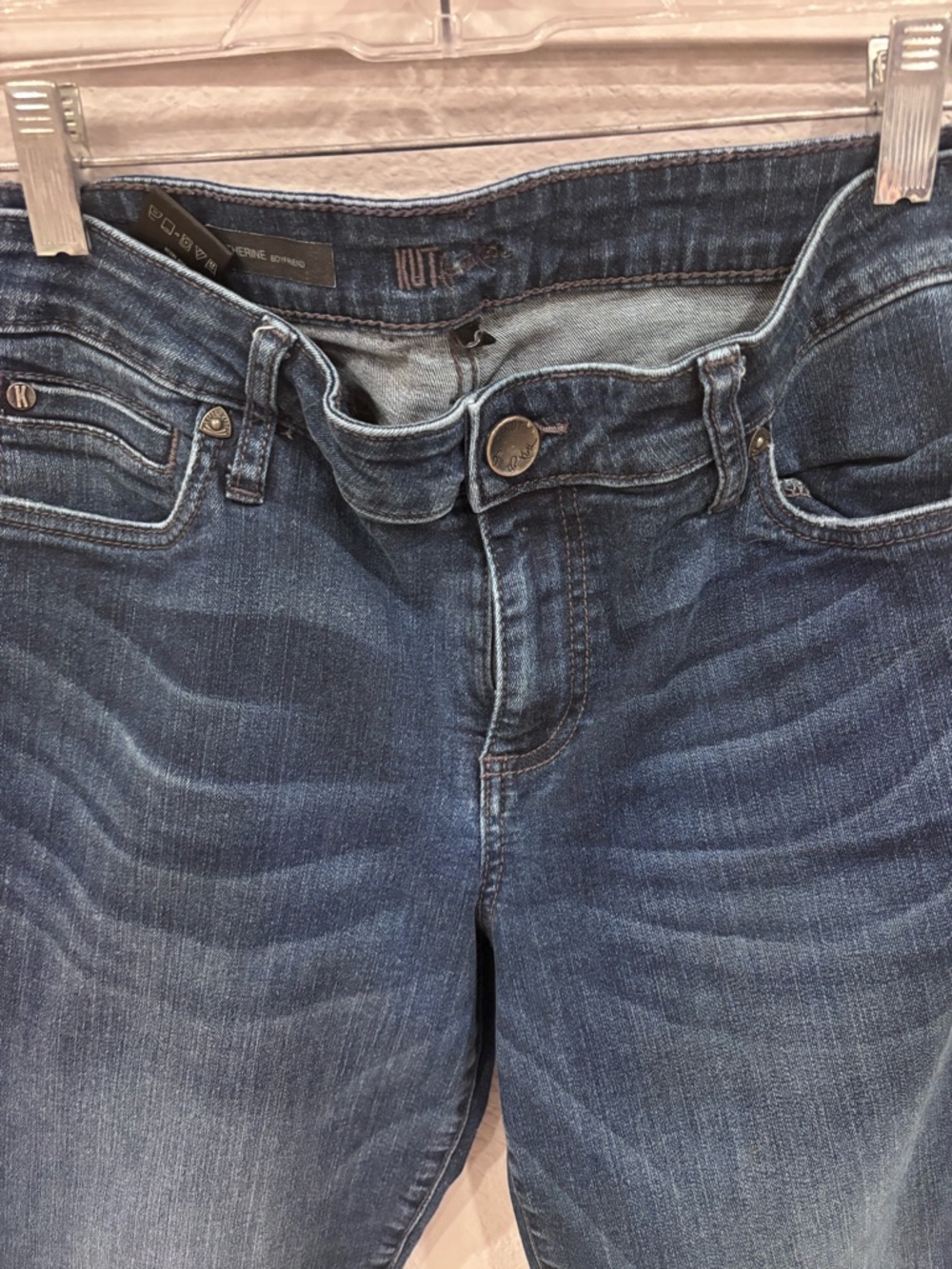 Kut from the Cloth Catherine Boyfriend Jeans Dark Blue Size 10